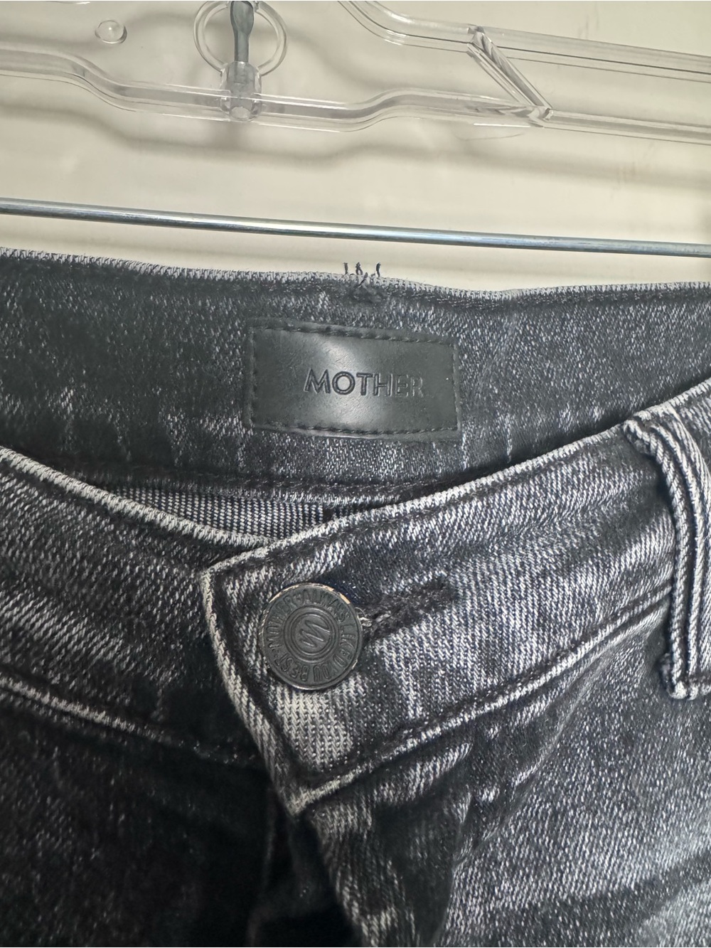 Mother The Stunner Ankle Fray Friday the 13th Black Distressed Size 28 - Picture 4 of 10